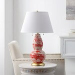 COLOR SWIRLS GLASS TABLE LAMP