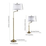 NADIA FLOOR AND TABLE LAMP SET