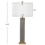 OLLIE 31.5-INCH H FAUX ALLIGATOR TABLE LAMP