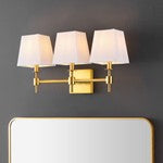CLELIA 3 LIGHT BRASS IRON WALL SCONCE