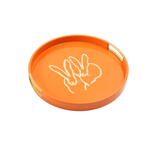 Hunt Slonem Bunny Drinks Tray