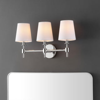 DAVIELLE 3 LIGHT Chrome IRON WALL SCONCE