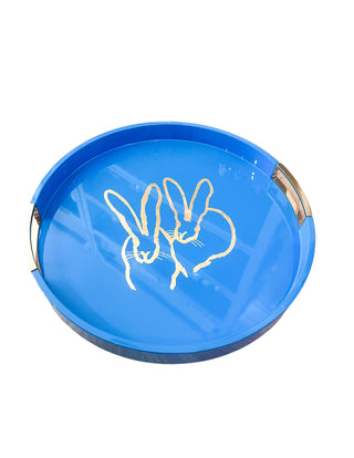 Hunt Slonem Bunny Drinks Tray