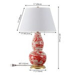 COLOR SWIRLS GLASS TABLE LAMP