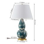 COLOR SWIRLS GLASS TABLE LAMP