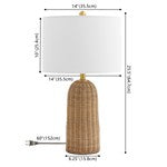 ANTO RATTAN TABLE LAMP