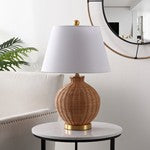 NOBUO RATTAN / IRON TABLE LAMP