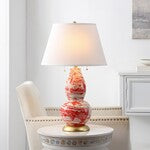 COLOR SWIRLS GLASS TABLE LAMP