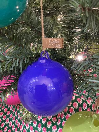 Sugar Plum Ball Ornament 4”