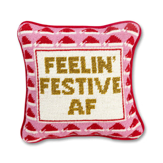 Holiday Needlepoint Pillow