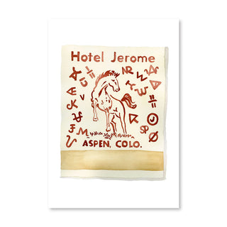 Hotel Jerome 5x7 Matchbook Print