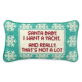 Holiday Needlepoint Pillow