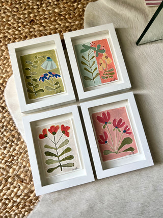Framed Colorful Botanicals (Sold Individually)