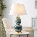 COLOR SWIRLS GLASS TABLE LAMP