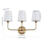 SAWYER THREE LIGHT WALL SCONCE