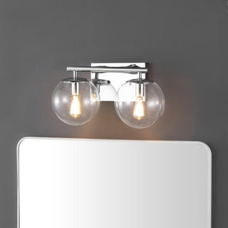 SEVERA 2 Chrome IRON / GLASS WALL SCONCE