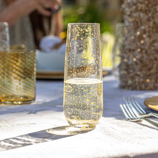 Gold Flaked Stemless Flutes