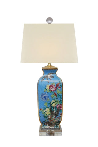 Porcelain Square Vase Lamp
