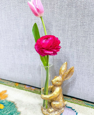 Gold Bunny Vase