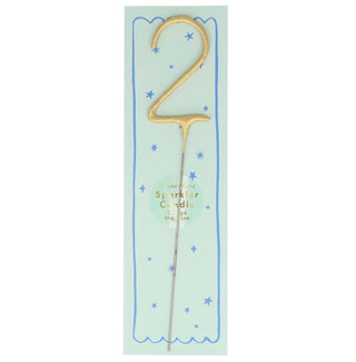 Gold Sparkler Numbers 0 to 9 Candles