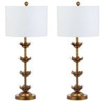 LANI IRON TABLE LAMP SET OF 2 W/ USB PORT