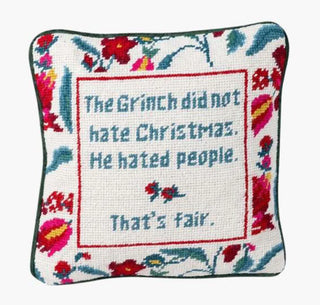 Holiday Needlepoint Pillow