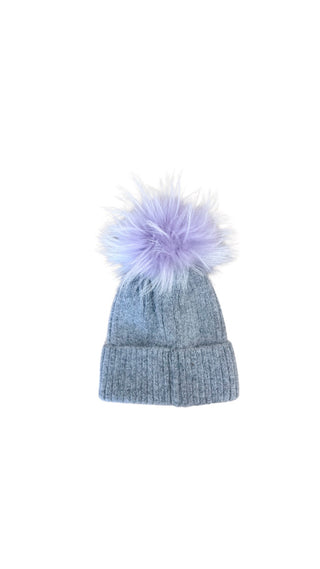 Colored Fur Pom Hat