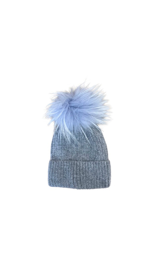 Colored Fur Pom Hat