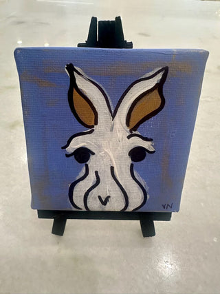 Bunny Canvas with Easel
