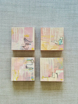 Pink Dreams Abstract on Block