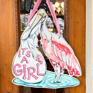 It’s A Girl Door Hanger