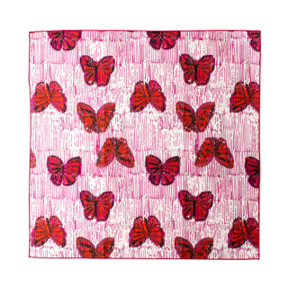 Hunt Slonem Butterflies in Pink Dinner Napkin