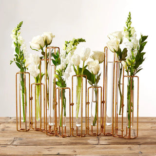 Set of 10 Hinged Flower Vases