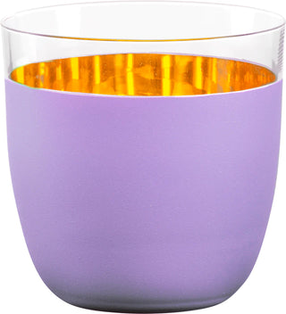 Crystal 24k Stemless Tumblers for Wine, Soda, Water, Set of 1