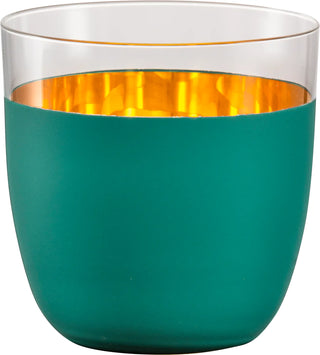 Crystal 24k Stemless Tumblers for Wine, Soda, Water, Set of 1