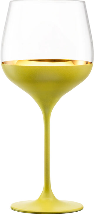 Largest Grand Burgundy 24k Gold Wine Glass, Set of 1