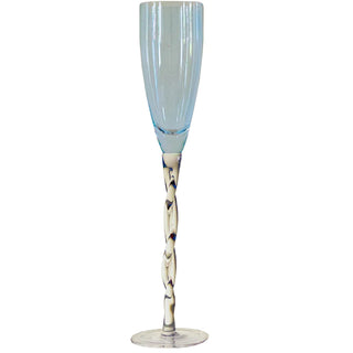 Adriana Champagne Glass - Blue