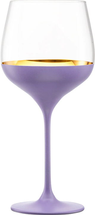 Largest Grand Burgundy 24k Gold Wine Glass, Set of 1